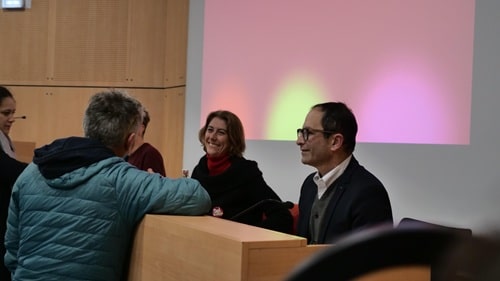 Laurence Ruffin et Benoit Hamon