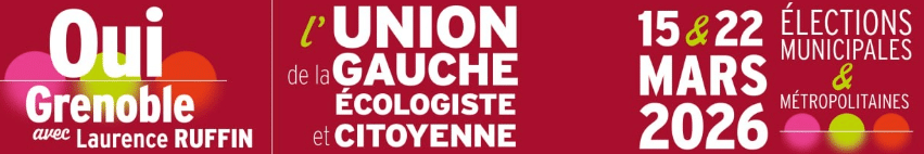 Bandeau affichant le texte suivant : 'Oui avec Laurence Ruffin'